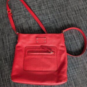 Kate Spade Red Leather Crossbody bag